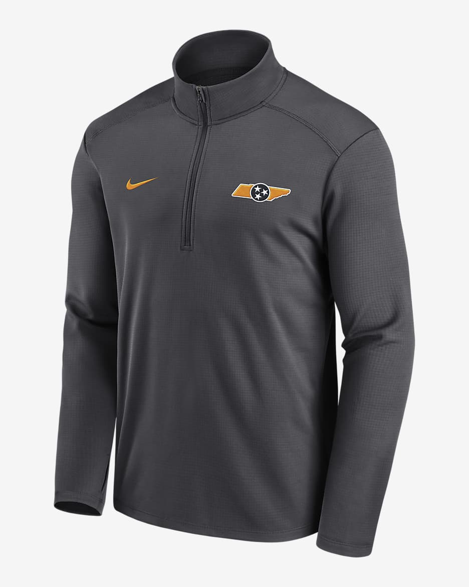 Tennessee Volunteers Volunteer State Smokey Grey Pacer Men's Nike Dri-FIT College 1/2-Zip Jacket - Anthracite