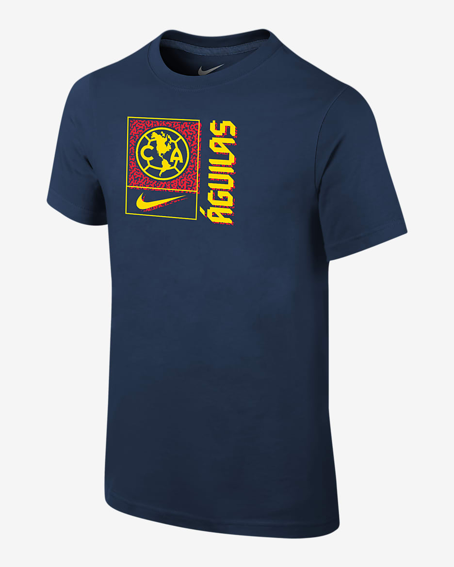 Club América Big Kids' (Boys') Nike Soccer T-Shirt - Navy