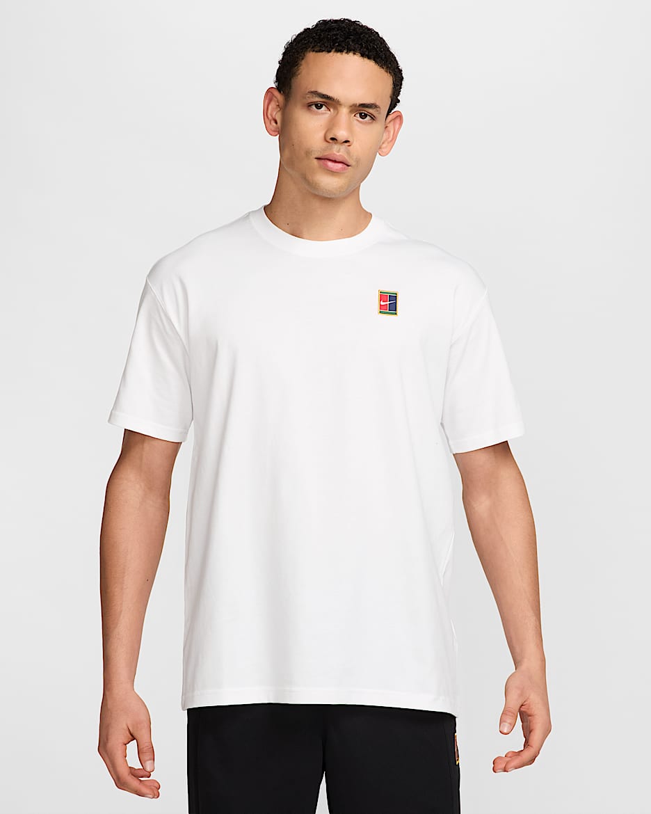 NikeCourt Max90 Tennis-T-Shirt (Herren) - Weiß