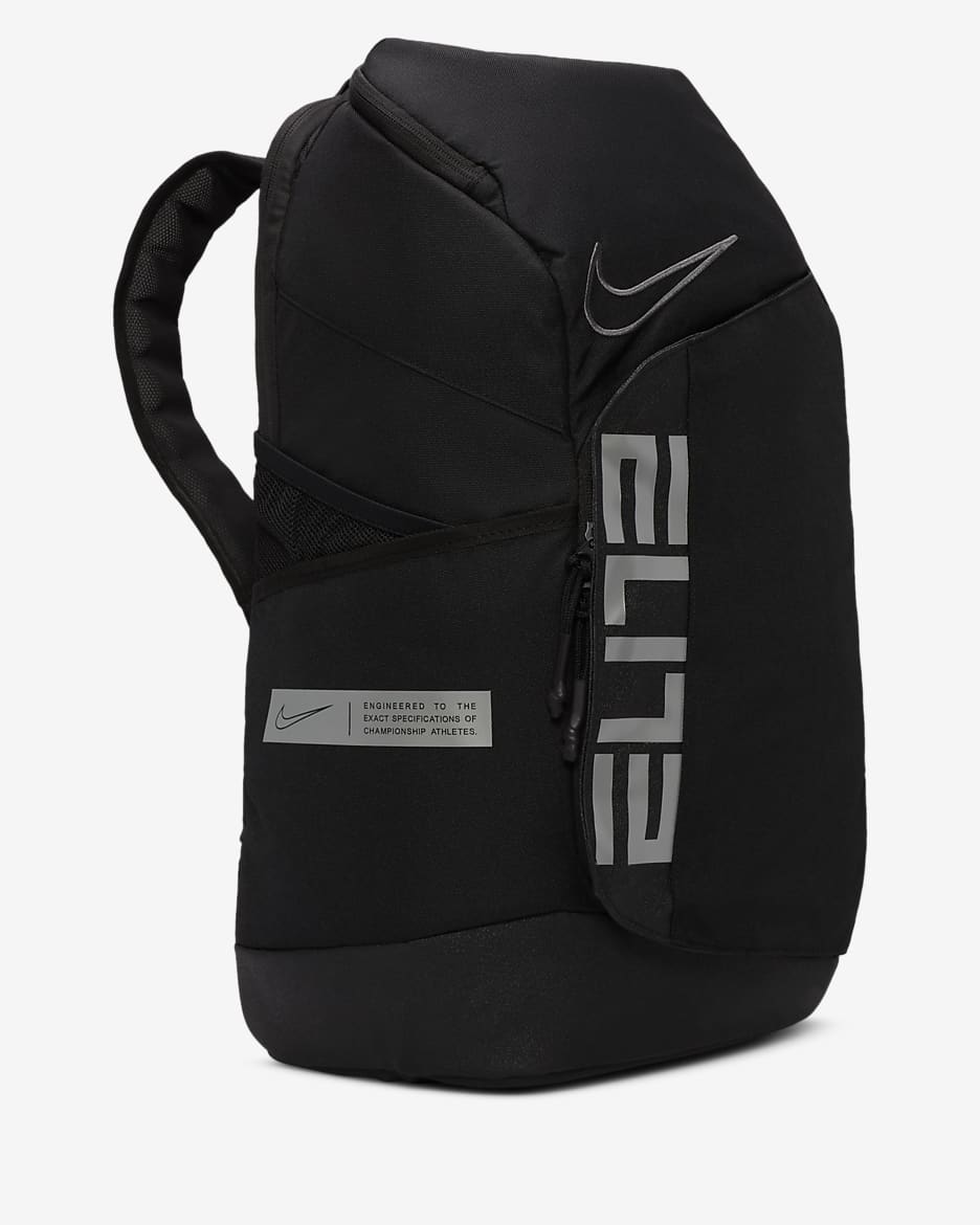 Nike Elite Pro Basketball Backpack (32L) - Black/Black/Metallic Cool Grey