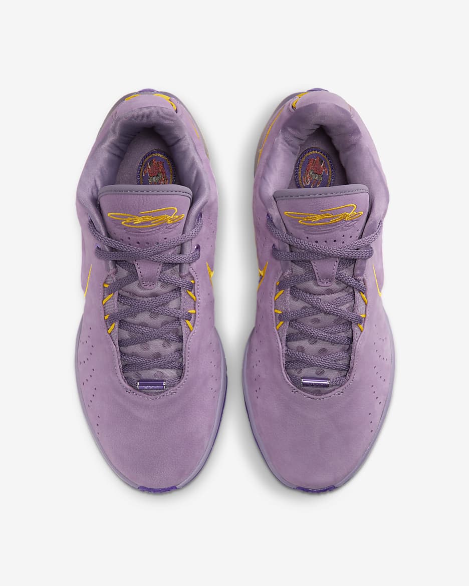 Tenis de básquetbol LeBron XXI "Freshwater" - Polvo violeta/Morado cosmos/Oro universitario