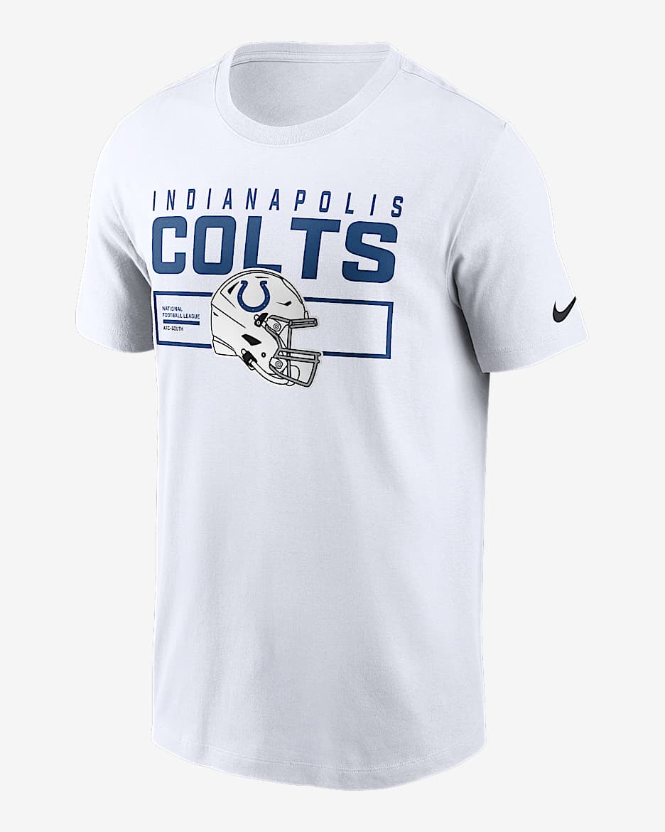 Indianapolis Colts Helmet Essential Men's Nike NFL T-Shirt - White