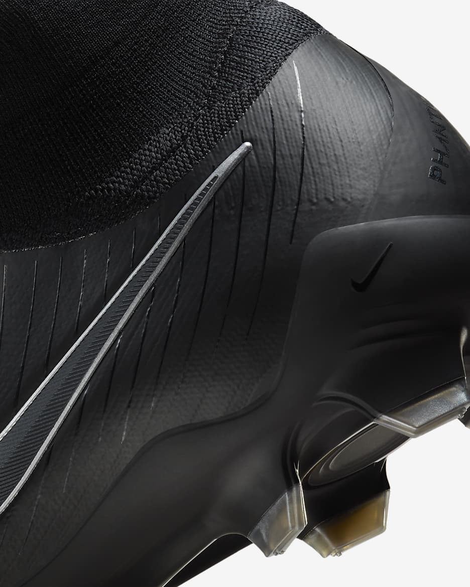 Nike Phantom Luna 2 Pro FG High-Top Football Boot - Black/Black