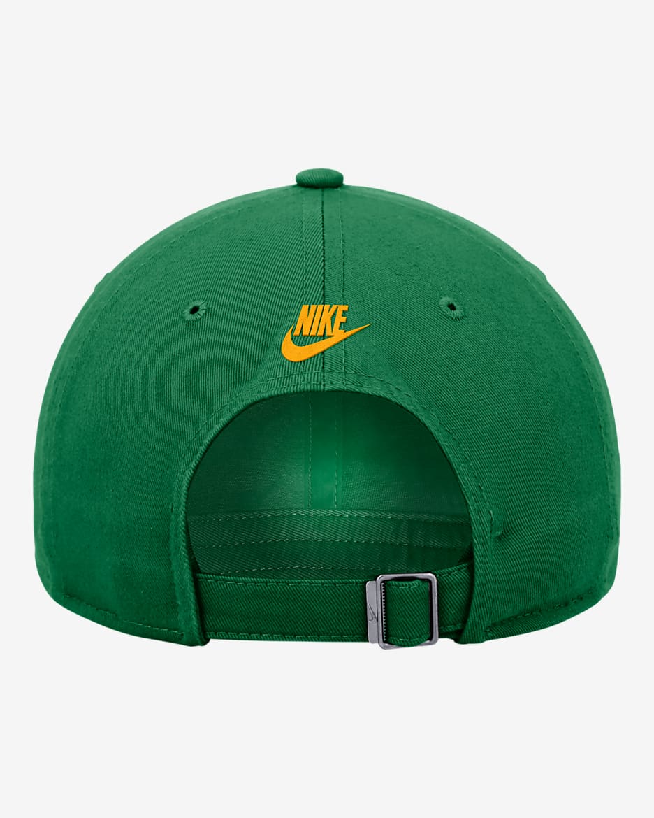 Oregon Logo Nike College Adjustable Cap - Apple Green