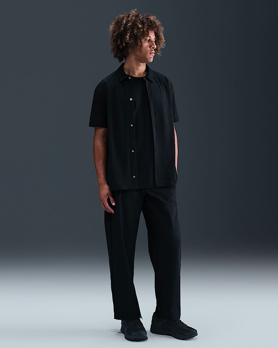 Nike 24.7 PerfectStretch Men's Dri-FIT Loose-Fit Chino Trousers - Black/Dark Smoke Grey