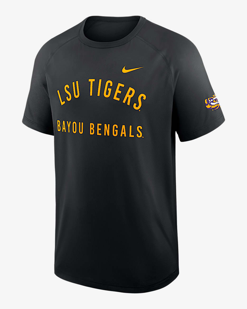 LSU Premium Performance Men's Nike Dri-FIT College T-Shirt - Black