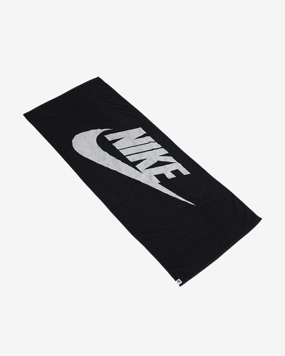 Nike Club Poolhandtuch - Schwarz/Weiß