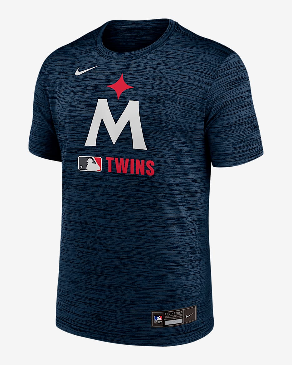 Minnesota Twins Authentic Collection Velocity Men's Nike Dri-FIT MLB T-Shirt - Navy