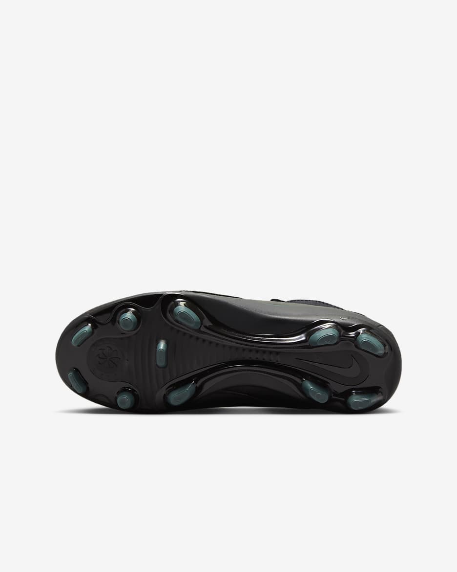 Scarpa da calcio a taglio alto MG Nike Jr. Phantom Luna 2 Club – Bambino/a e ragazzo/a - Nero/Deep Jungle/Nero