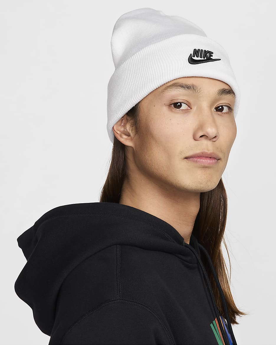 Nike Peak Gorra Futura - Blanc/Negre