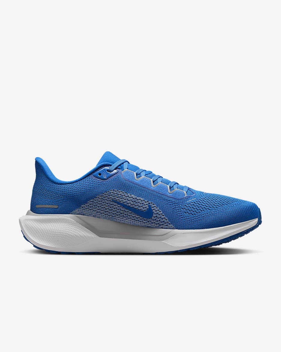 Tenis de correr en pavimento para hombre Nike Pegasus 41 NFL Detroit Lions - Azul competición/Blanco/Gris lobo/Blanco