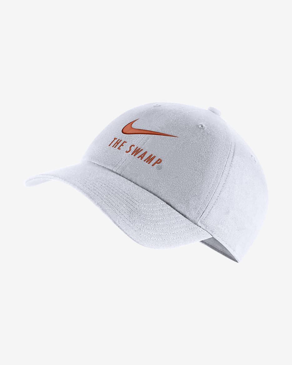 Gorra Nike College Heritage86 (Florida) - Blanco/Naranja universitario