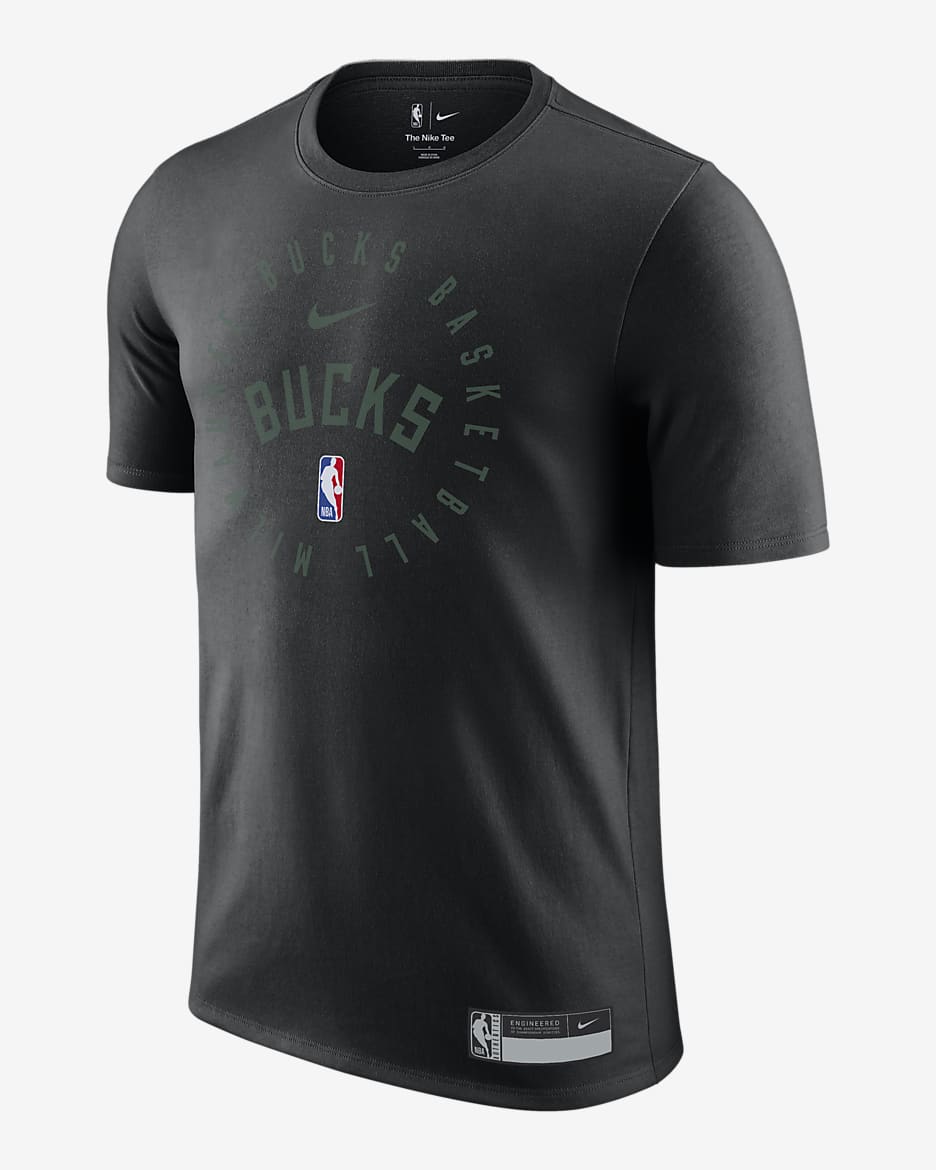 Playera Nike Dri-FIT de la NBA para hombre Milwaukee Bucks - Negro