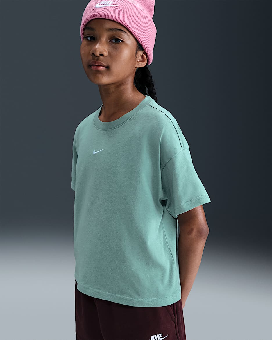 Playera para niña talla grande Nike Sportswear Essential - Cañón