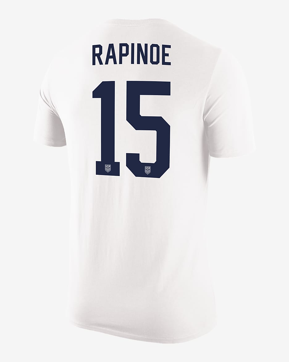 Playera de fútbol Nike para hombre Megan Rapinoe USWNT - Blanco