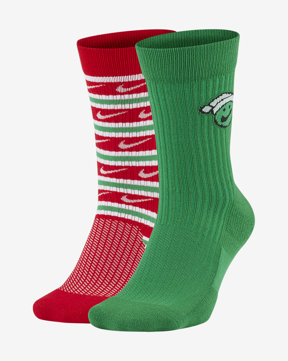 Nike SNKR Sox Crew Socks (2 Pairs) - Multi-Color
