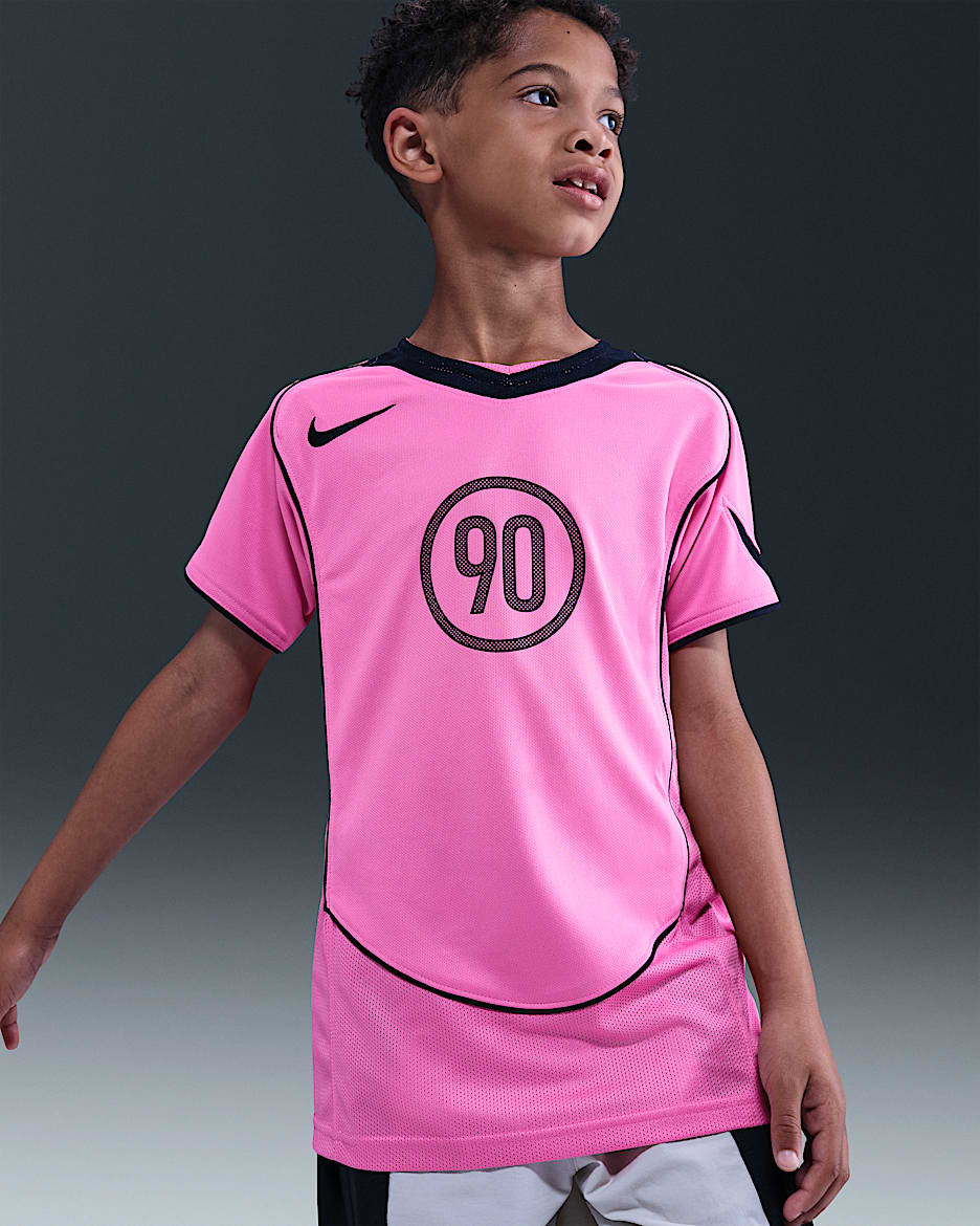 Nike Total 90 Big Kids' Dri-FIT Soccer Jersey - Playful Pink/Black/Black/Black