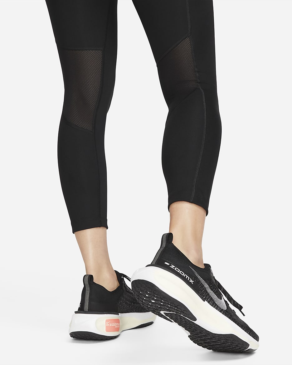 Nike Fast Women's Mid-Rise 7/8 Running Leggings with Pockets - Black