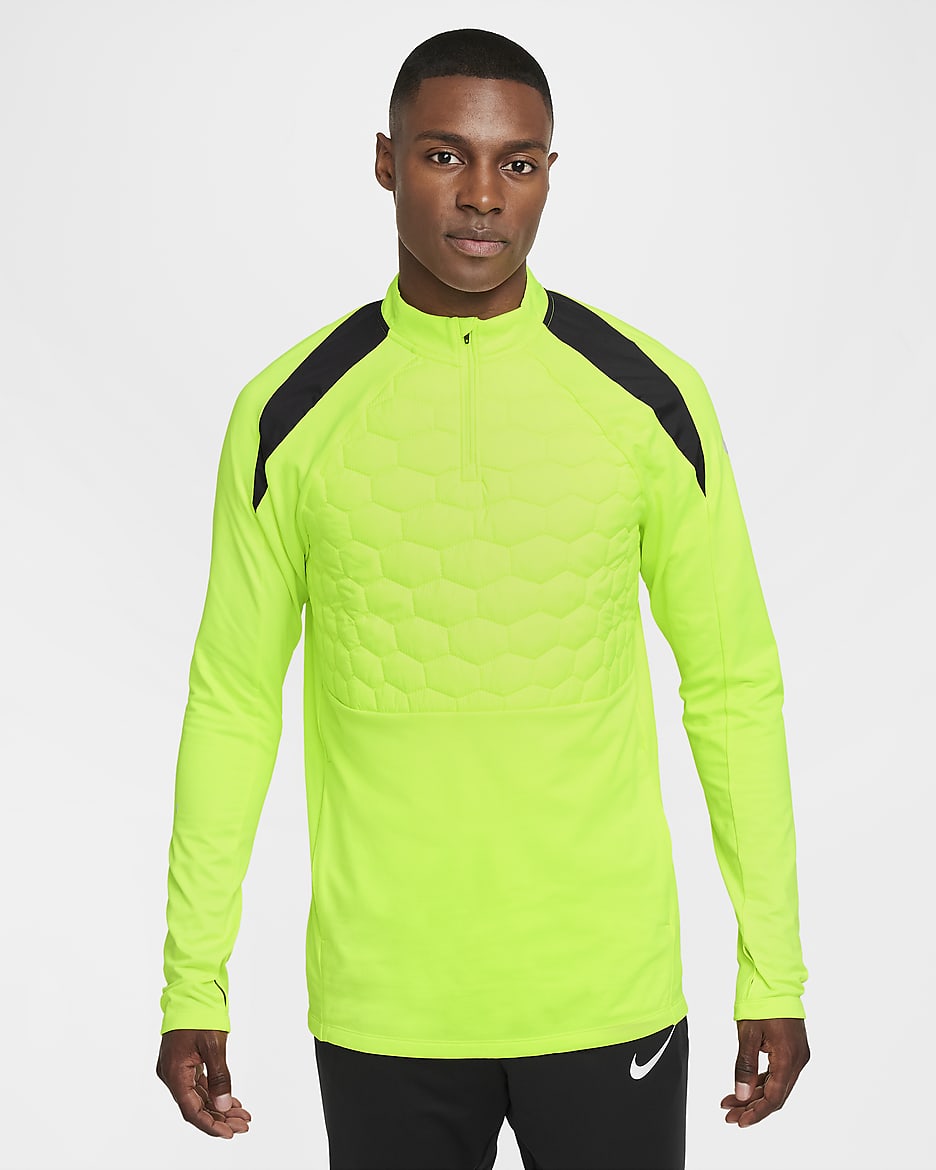 Nike Strike Men's Therma-FIT Football Drill Top - Volt