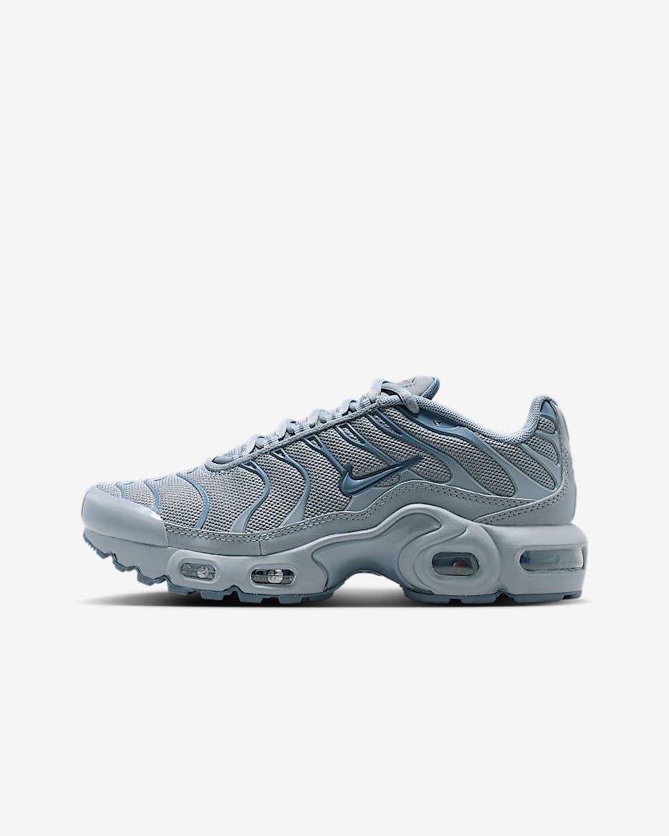 Nike Air Max Plus-sko til større børn - Stealth/Monsoon Blue/Off Noir/Armory Blue