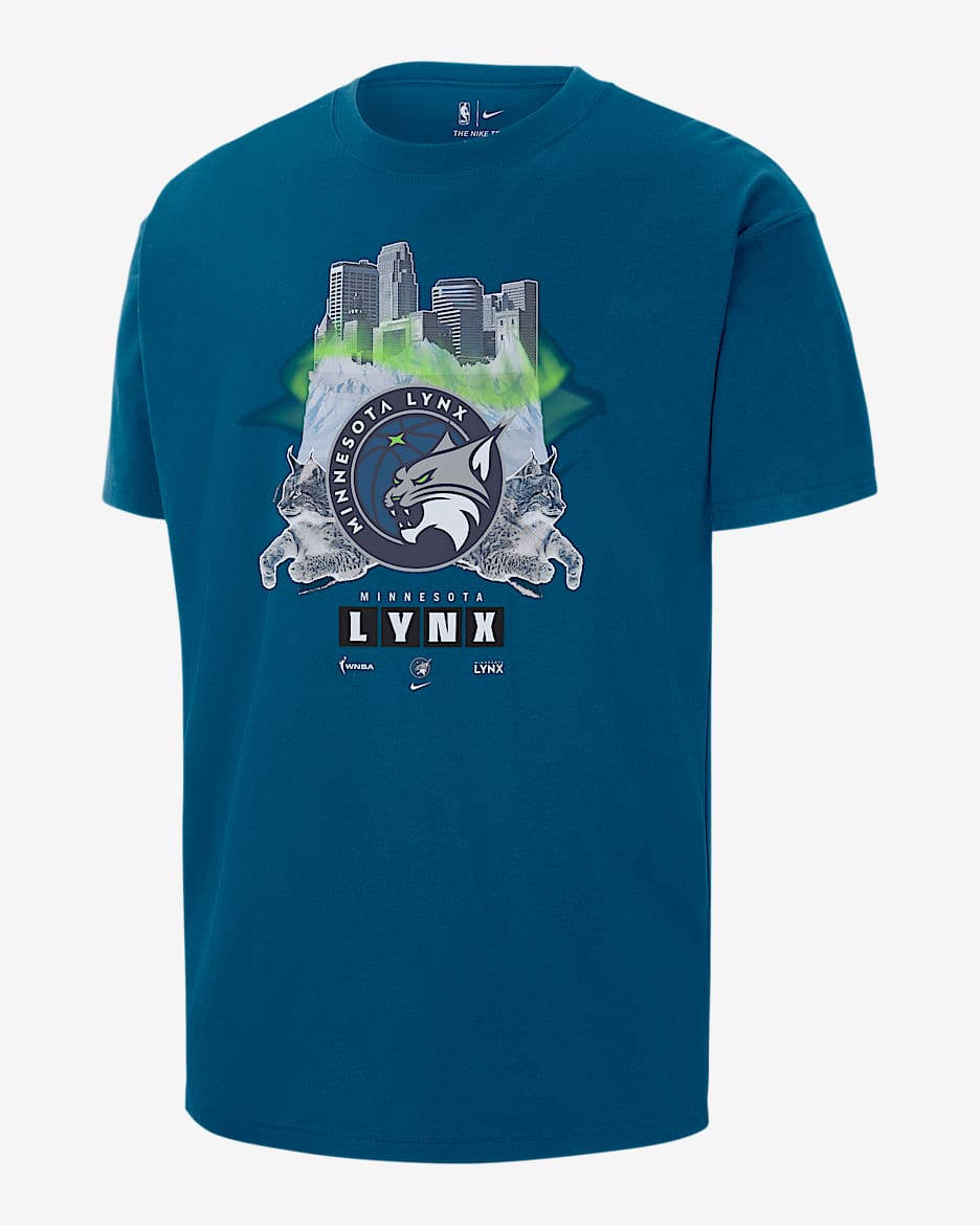 Playera Nike Max90 de la WNBA para hombre Minnesota Lynx - Azul cancha