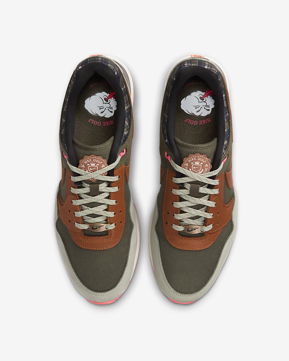 Nike Air Pegasus '89 Golfschuh - Cargo Khaki/Jade Horizon/Hot Punch/Light British Tan