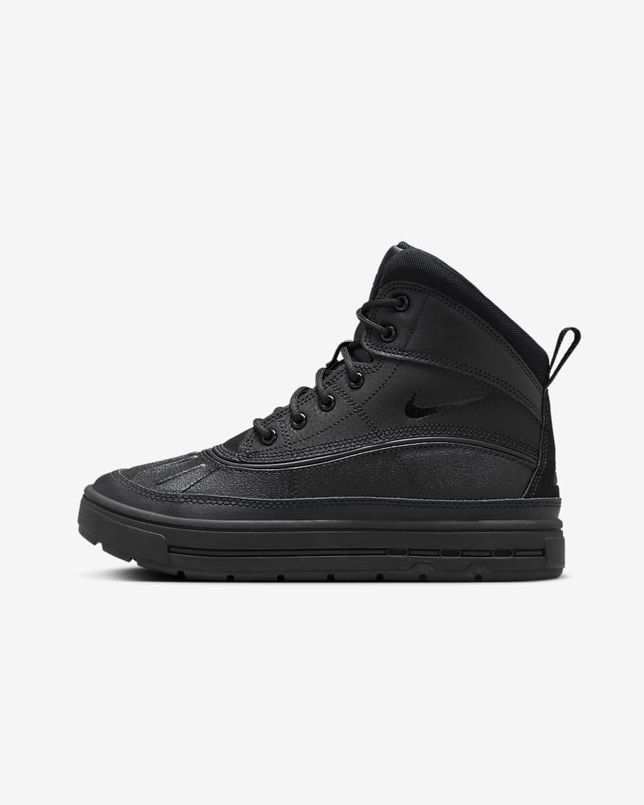 Nike Woodside 2 High Big Kids' Boots - Black/Black/Black