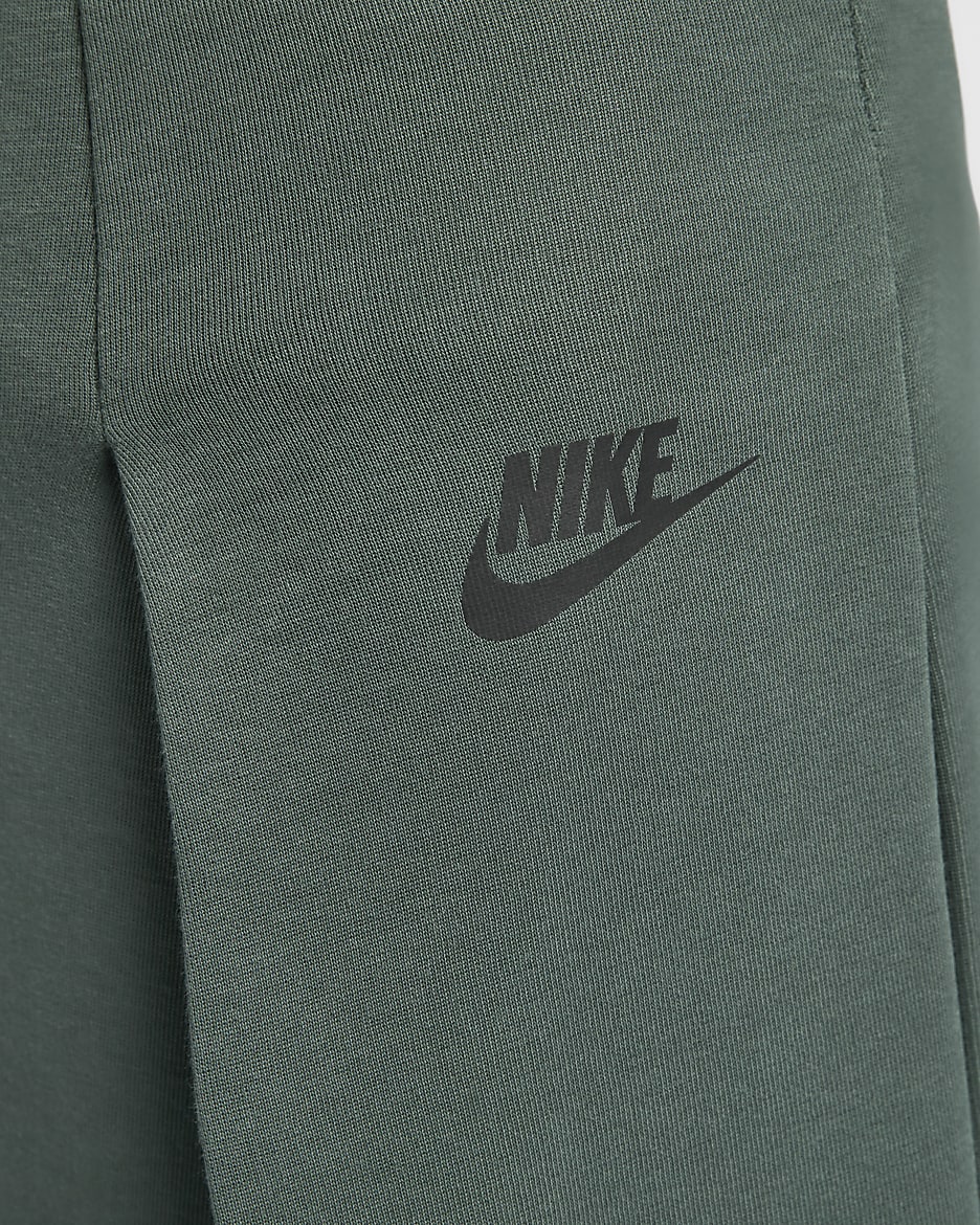 Nike Sportswear Tech Fleece Women's High-Waisted Pleated Trousers - Vintage Green/Black