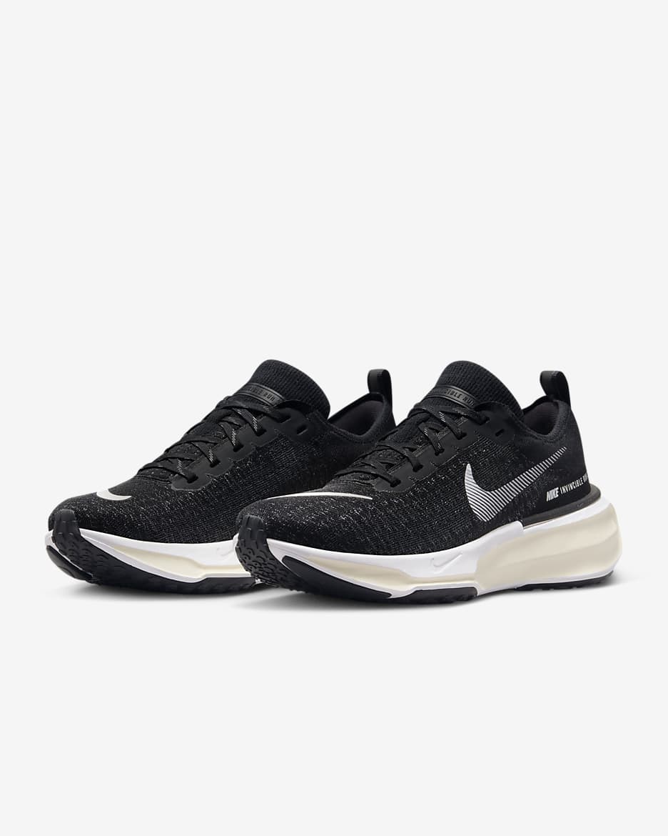 Nike Invincible 3 Women's Road Running Shoes - Black/Dark Grey/White/White