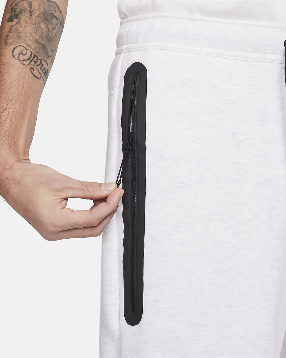 Nike Sportswear Tech Fleece-shorts til herre - Birch Heather/Svart