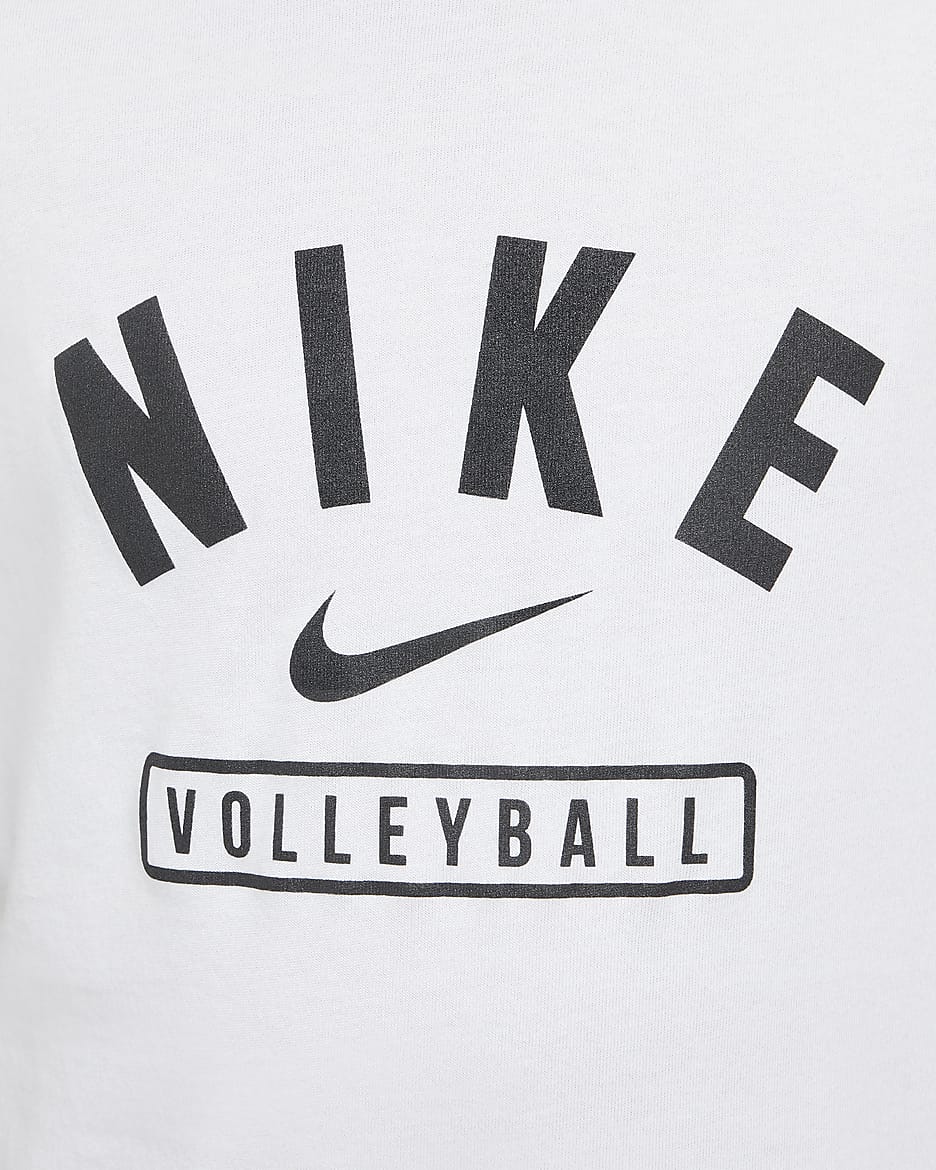 Nike Big Kids' Volleyball T-Shirt - White/Black