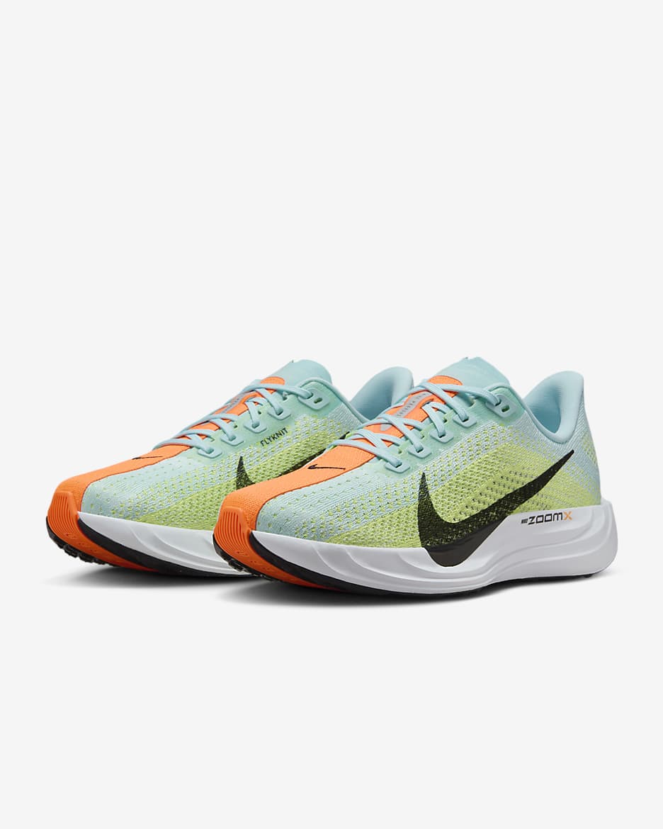 Nike Pegasus Plus Women's Road Running Shoes - Glacier Blue/Light Lemon Twist/Life Lime/Black