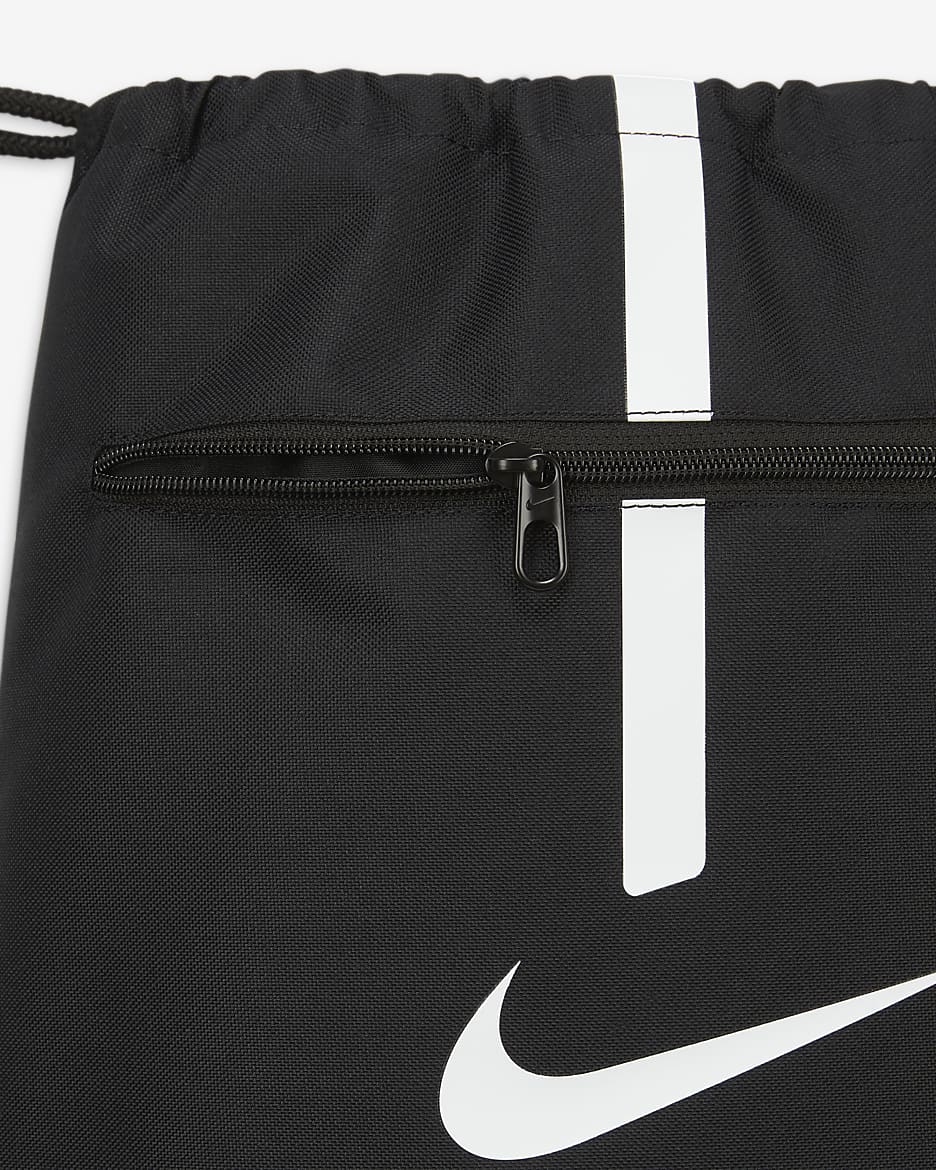 Nike Academy Football Gymsack (18L) - Black/Black/White