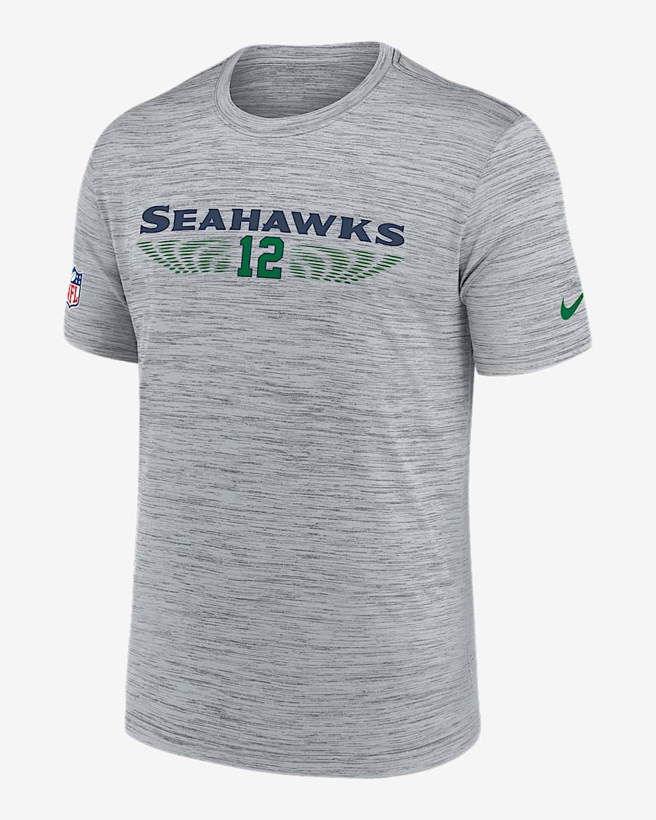 Seattle Seahawks Rivalries Collection Sideline Velocity Men's Nike Dri-FIT NFL T-Shirt - Grey