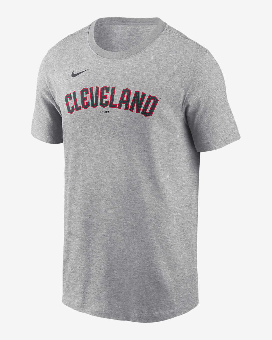 Playera Nike de la MLB para hombre José Ramírez Cleveland Guardians Fuse - Gris