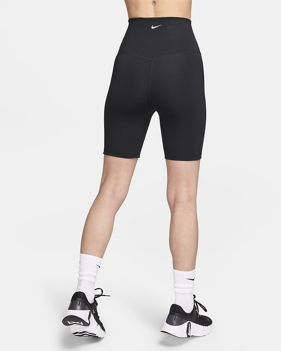 Nike One Women's High-Waisted 18cm (approx.) Biker Shorts - Black/Sail