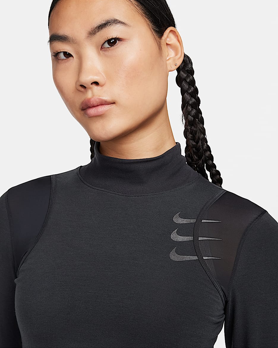 ナイキ Dri-FIT ADV ランニング ディビジョン ウィメンズ ロングスリーブ ランニングトップ - ブラック