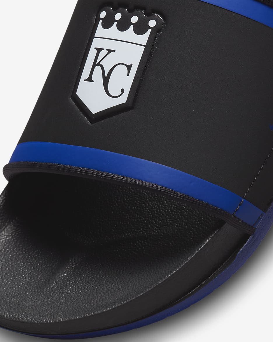 Chancla Nike Offcourt (MLB Kansas City Royals) - Negro/Azul enérgico/Blanco