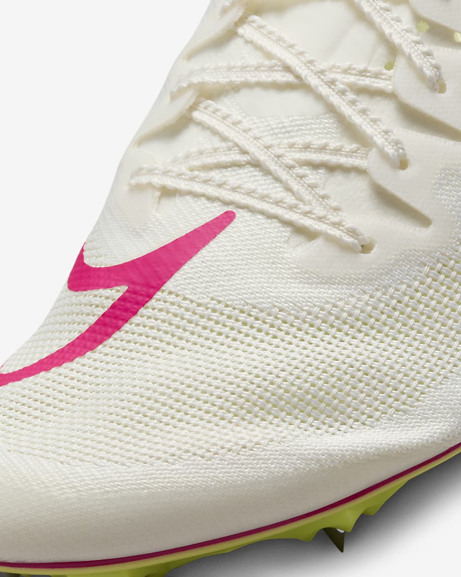 Nike Ja Fly 4 Sprint-Leichtathletikschuh - Sail/Light Lemon Twist/Fierce Pink