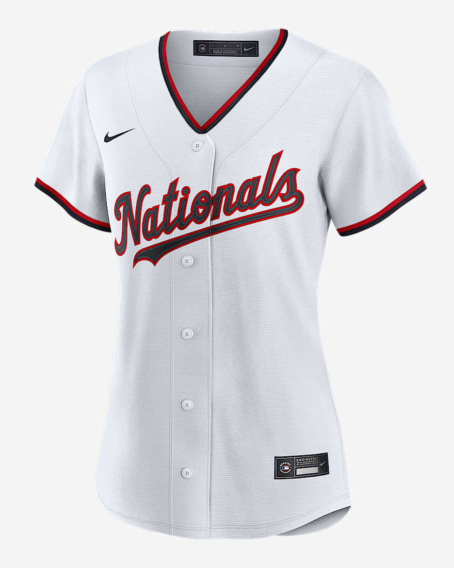 Jersey Nike de la MLB Replica para mujer Patrick Corbin Washington Nationals - Blanco