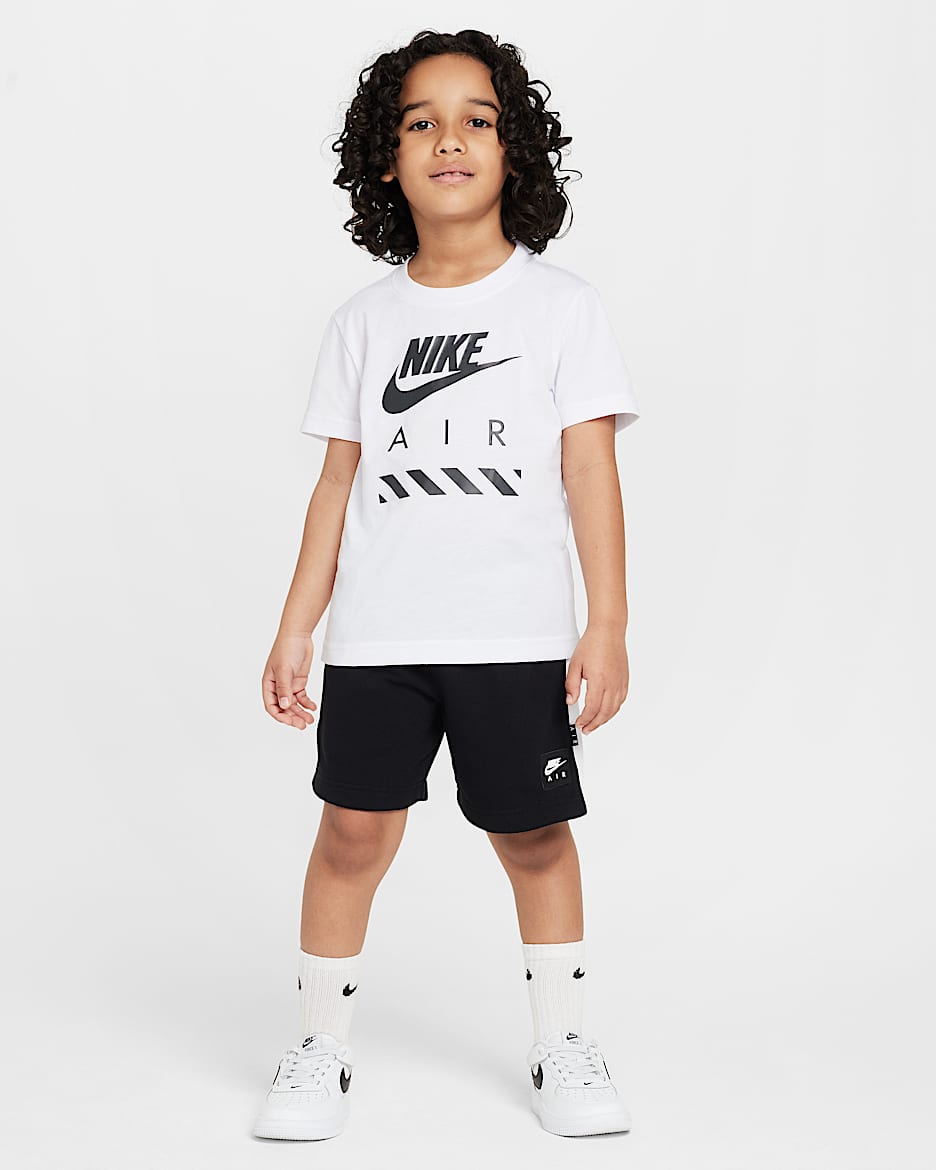 Nike Sportswear Little Kids' Nike Air Tee and Shorts Set - Black