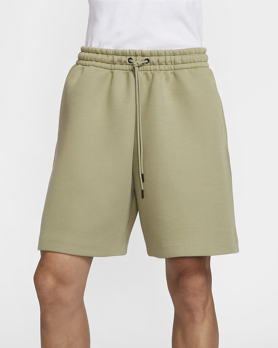 Nike Tech Men's Fleece Shorts - Neutral Olive/Neutral Olive