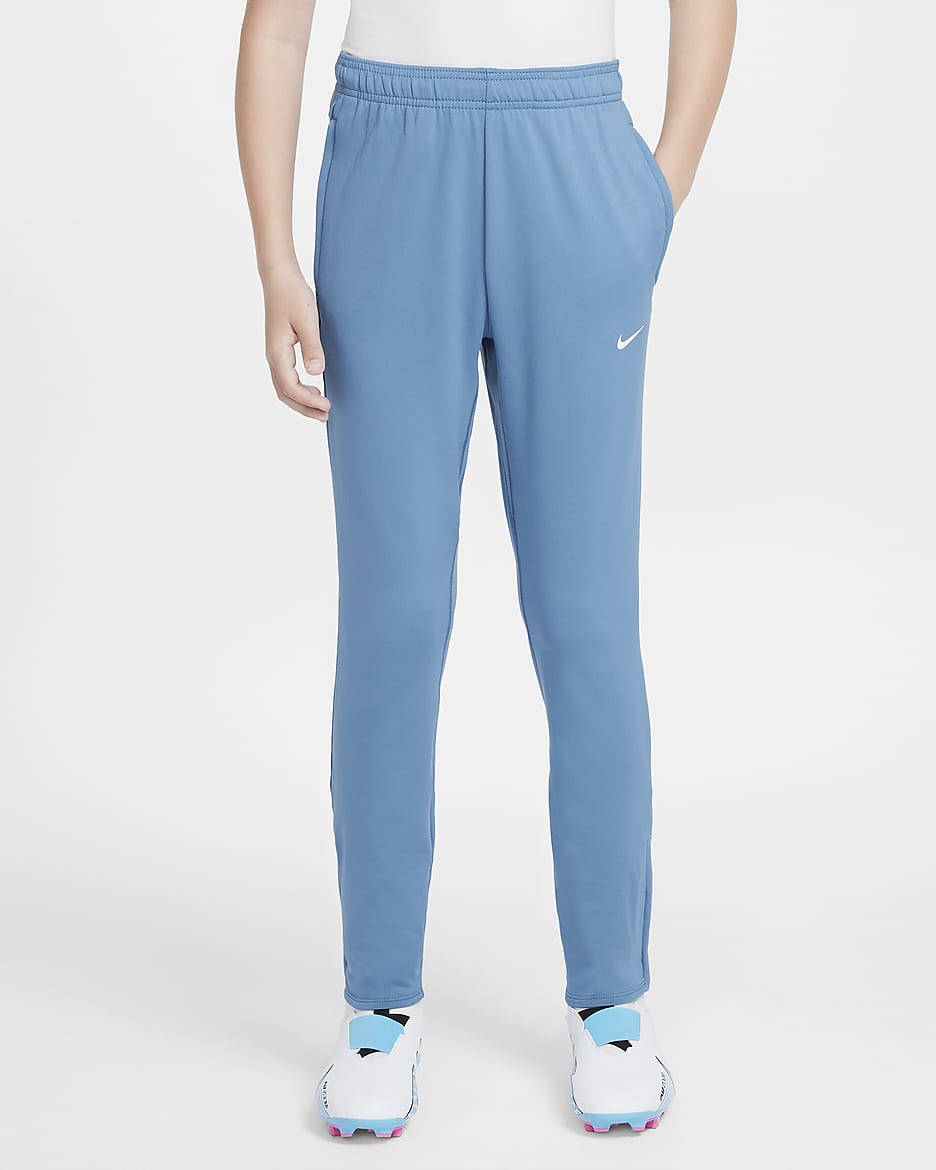 Pantaloni da calcio Nike Dri-FIT Strike – Ragazzi - Aegean Storm/Aegean Storm/Baltic Blue/Bianco