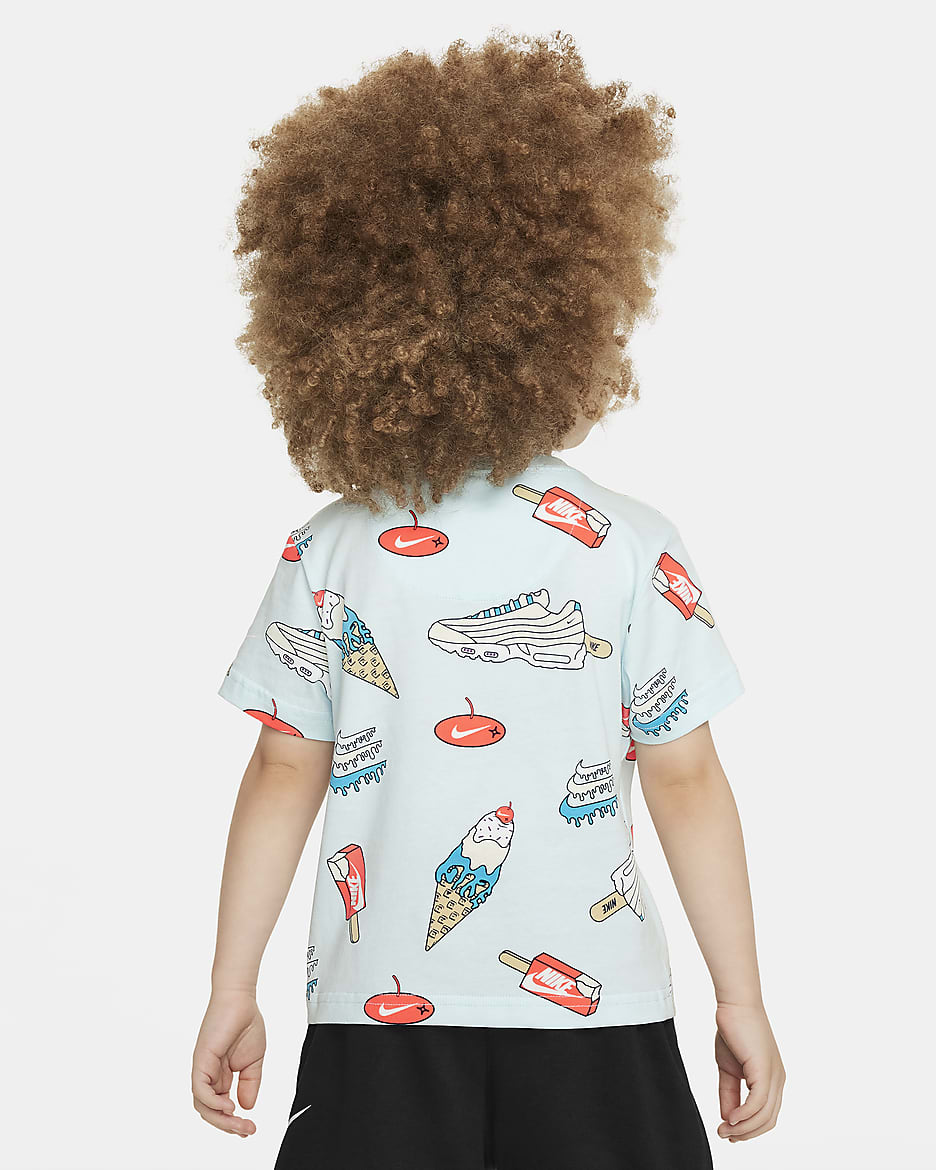 Nike Toddler Sole Food Printed T-Shirt - Glacier Blue