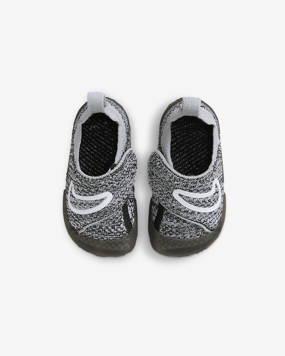 Nike Swoosh 1 Baby/Toddler Shoes - Black/Wolf Grey/White