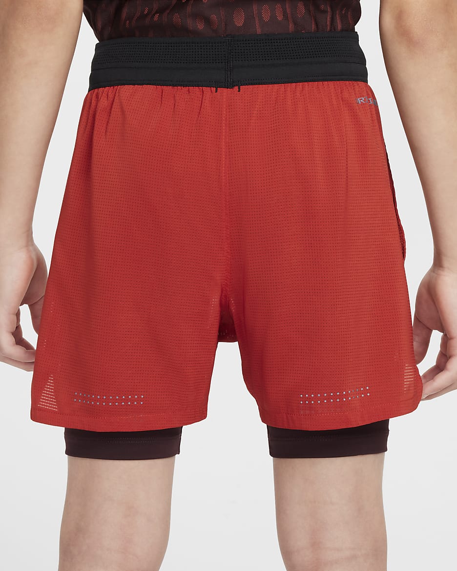 Nike Multi Tech Older Kids' (Boys') Dri-FIT ADV Training Shorts - Dragon Red/Burgundy Crush/Black