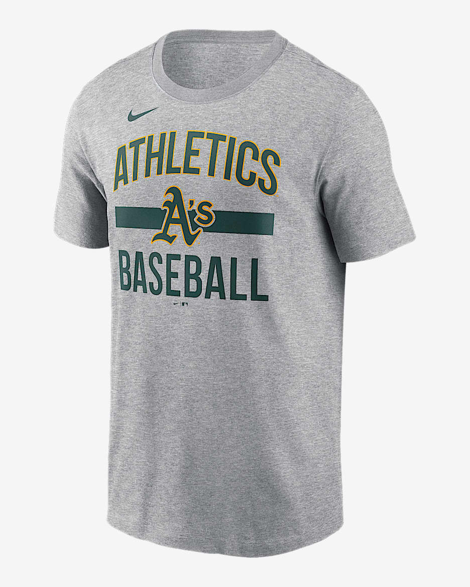 Athletics Arched Men's Nike MLB T-Shirt - Dark Grey Heather
