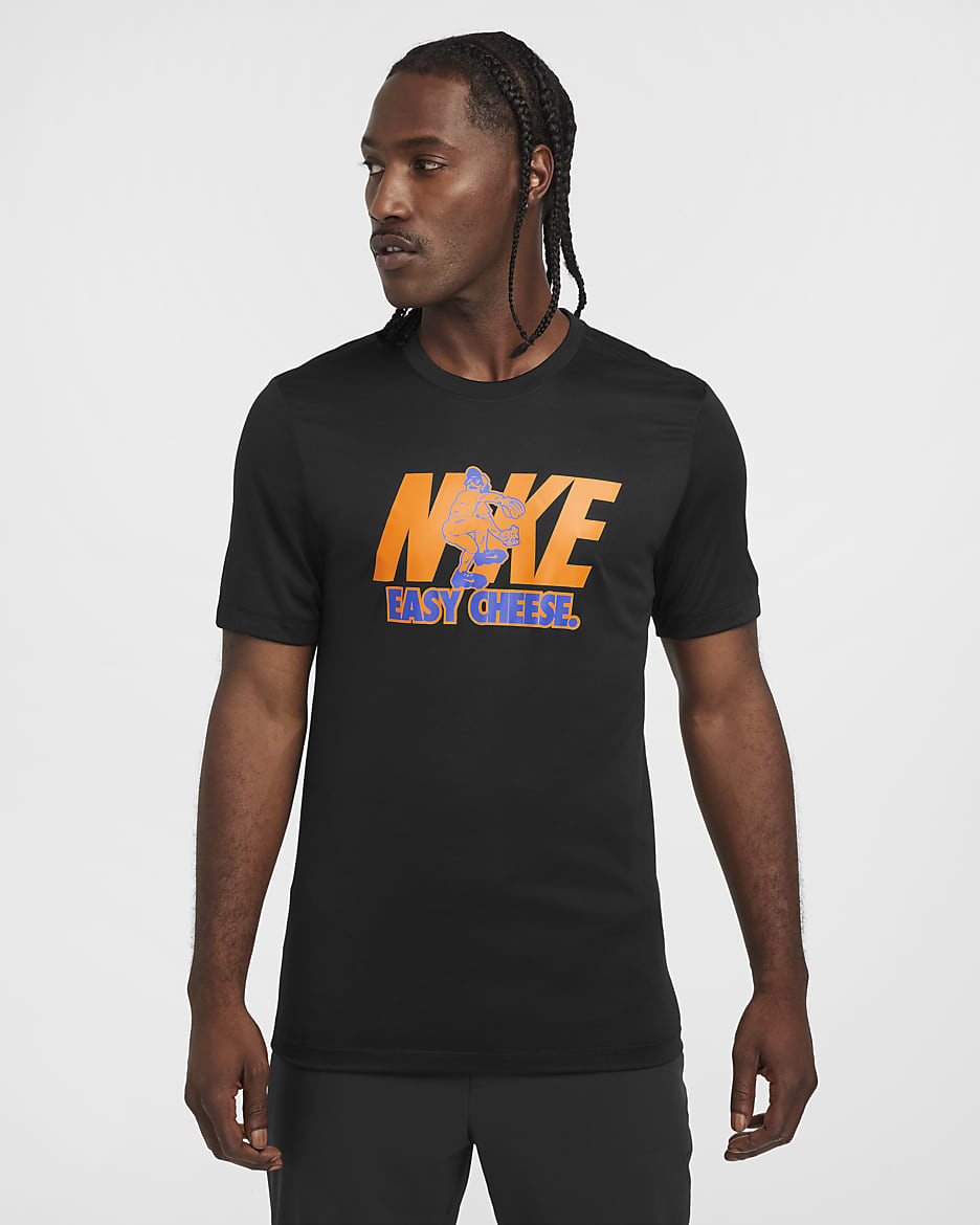 Nike Men's Dri-FIT Baseball T-Shirt - Black