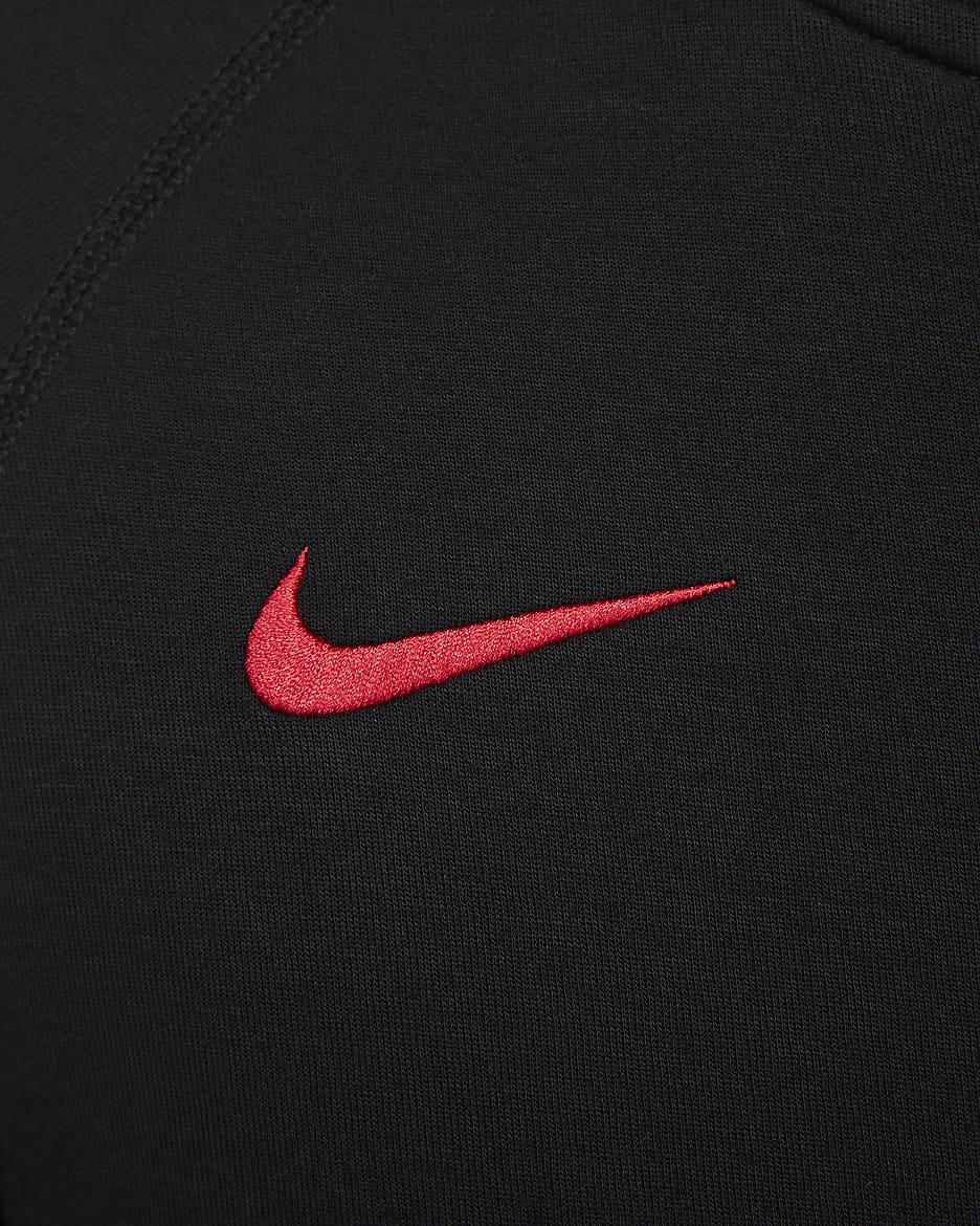 FC Liverpool Tech Fleece Nike Fußballjacke (Herren) - Schwarz/Schwarz/Gym Red