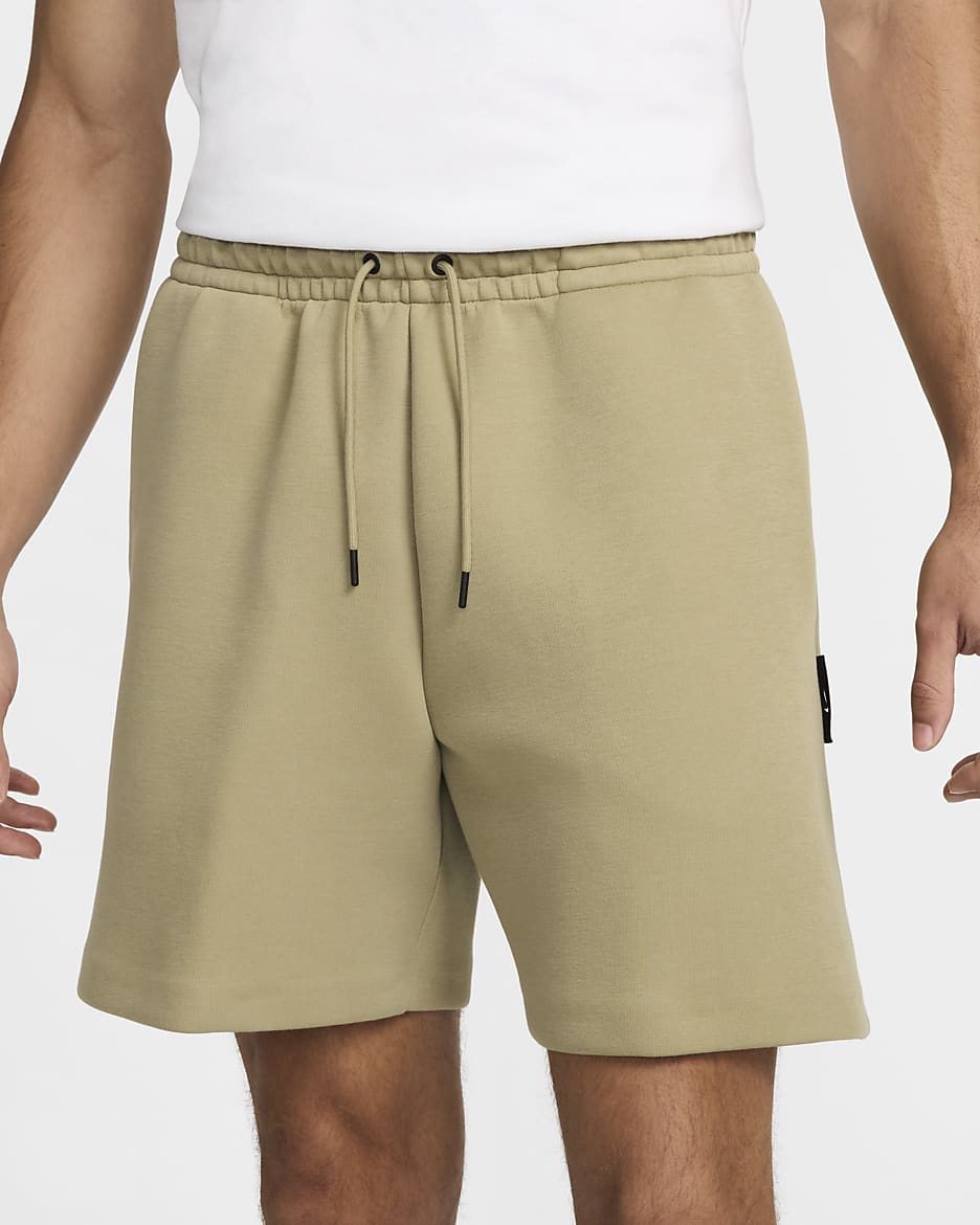 Nike Tech Men's Fleece Shorts - Neutral Olive/Neutral Olive